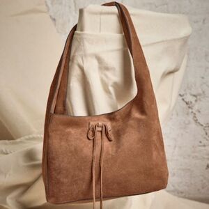 Lucky Brand Rich Honey Tan Suede Shoulder Bag